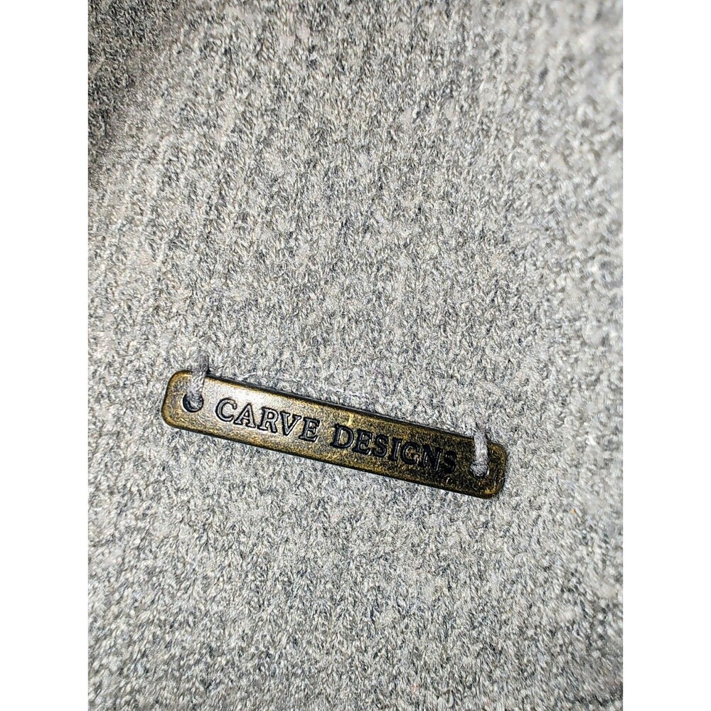 Carve Designs Rockvale Deux Sweater Tunic Gray Heather Size Medium Comfortable - Picture 8 of 12